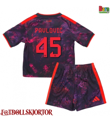 Bayern Munich Aleksandar Pavlovic #45 Tredje Kläder Barn 2026-27 Kortärmad (+ Korta byxor)